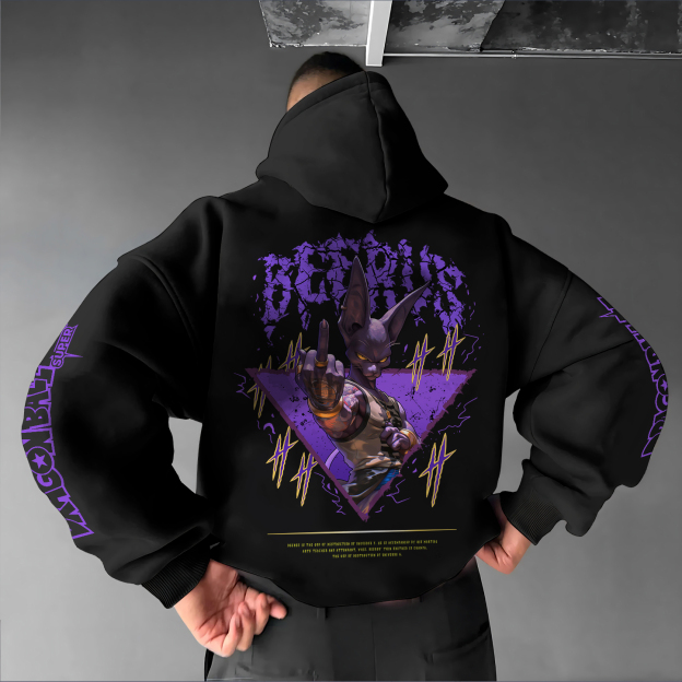 Unisex Anime Graphic Streetwear Vintage Hoodie
