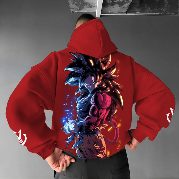 Unisex Anime Graphic Streetwear Vintage Hoodie