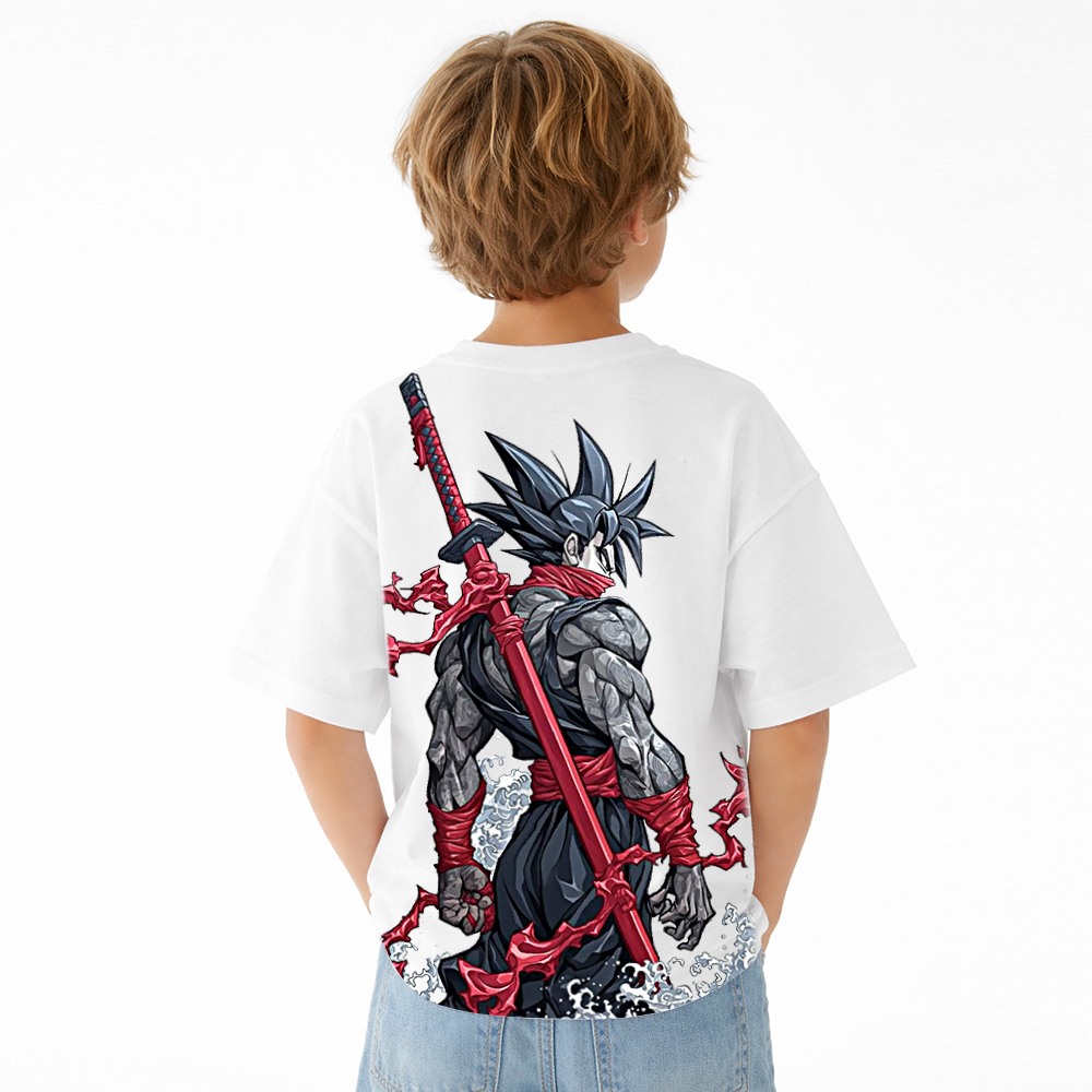 Dragon Ball Anime Graphic T-Shirt for Kids Cartoon Print Cotton Tee