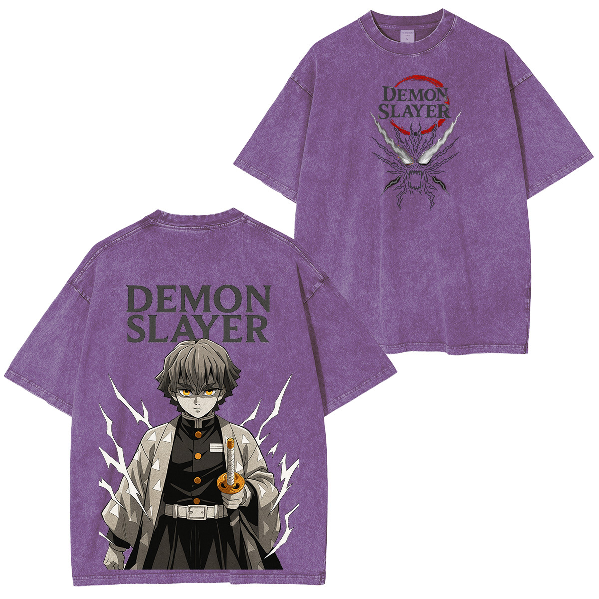 Zenitsu Demon Slayer Unisex Washed T-Shirt-comicclothing