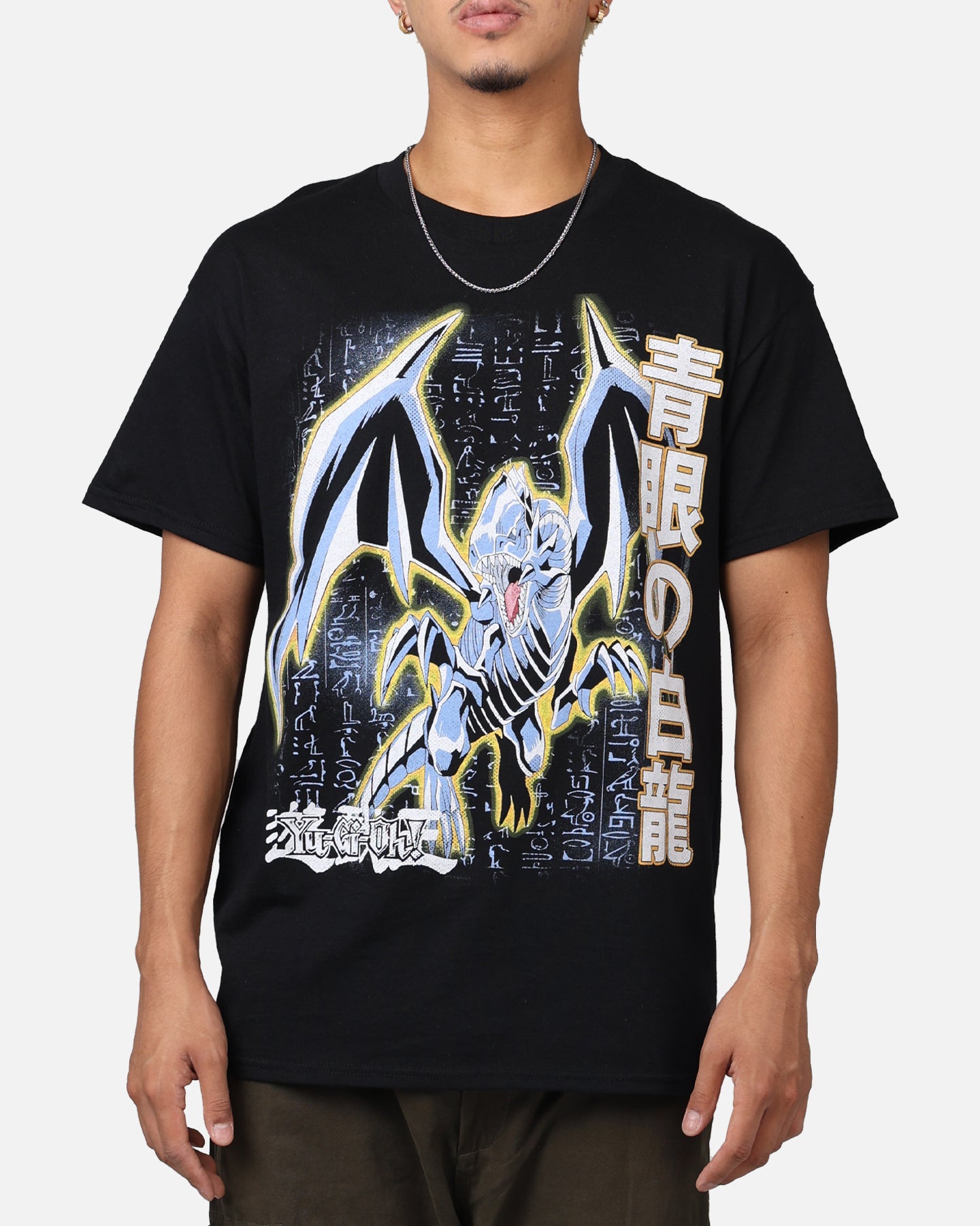 Yu-Gi-Oh! Blue Eyes White Dragon T-Shirt Black