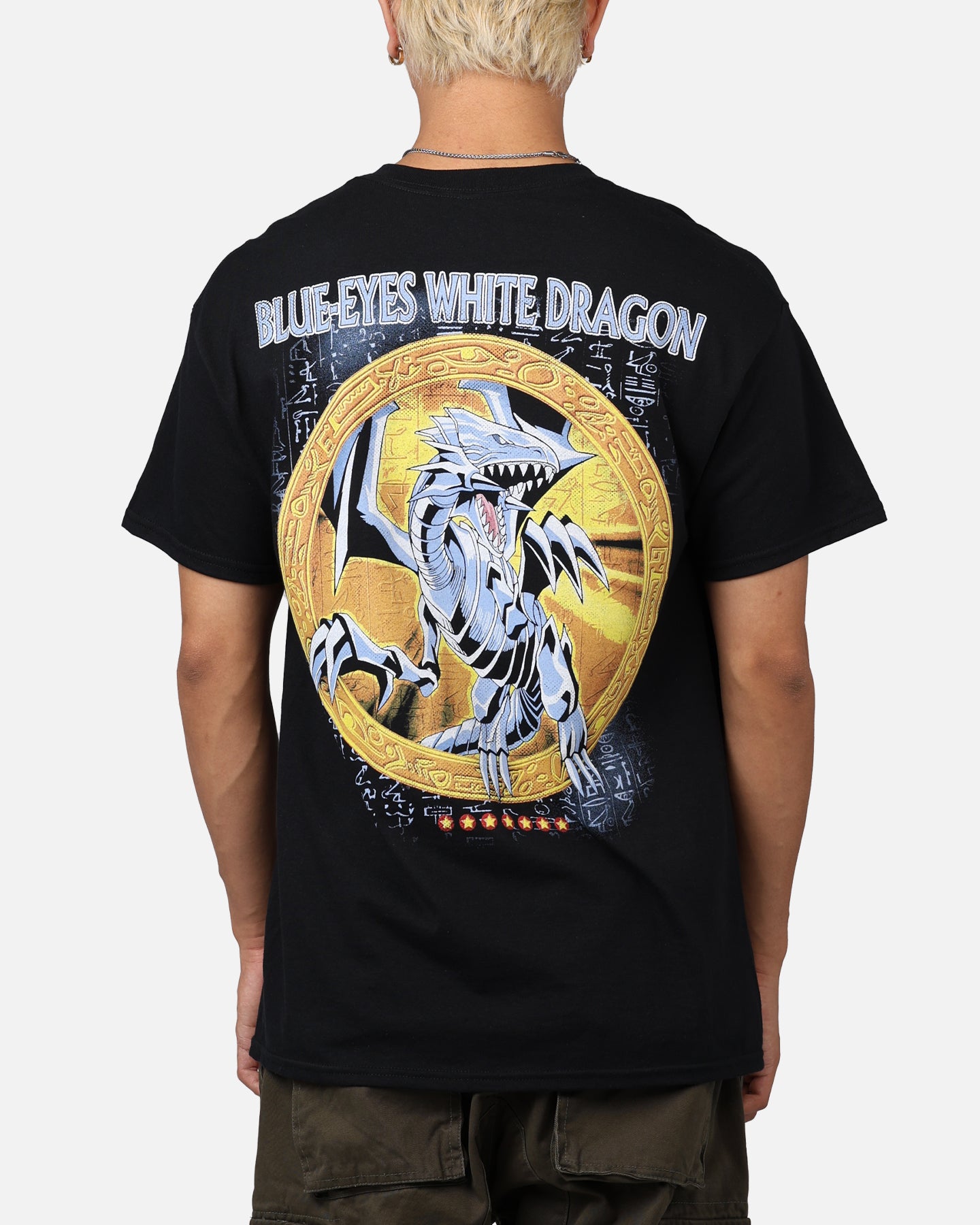 Yu-Gi-Oh! Blue Eyes White Dragon T-Shirt Black