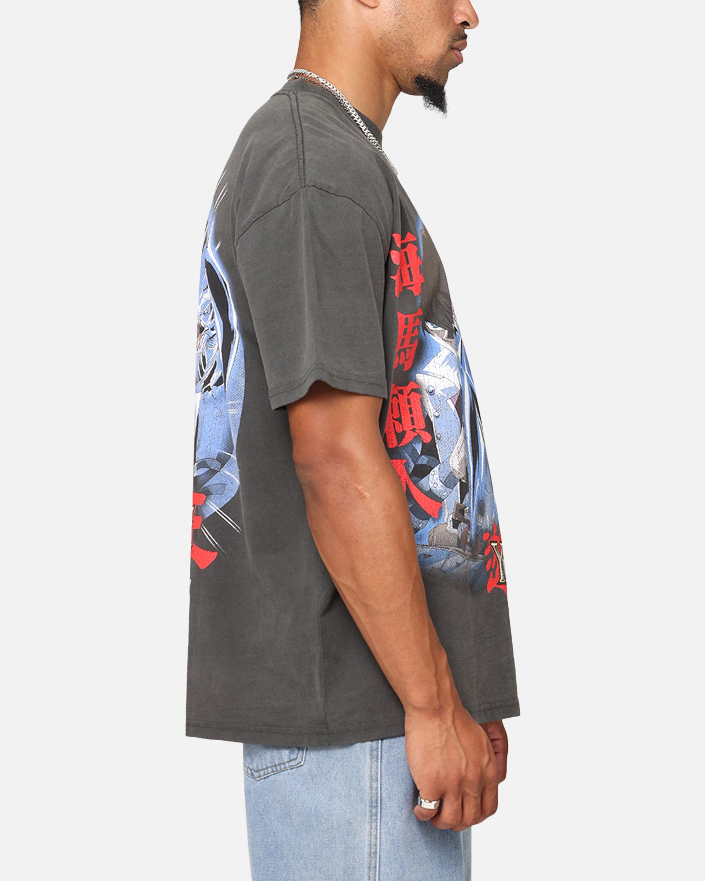 Yu-Gi-Oh! Kaiba Blue Eyes Heavyweight T-Shirt Black Wash