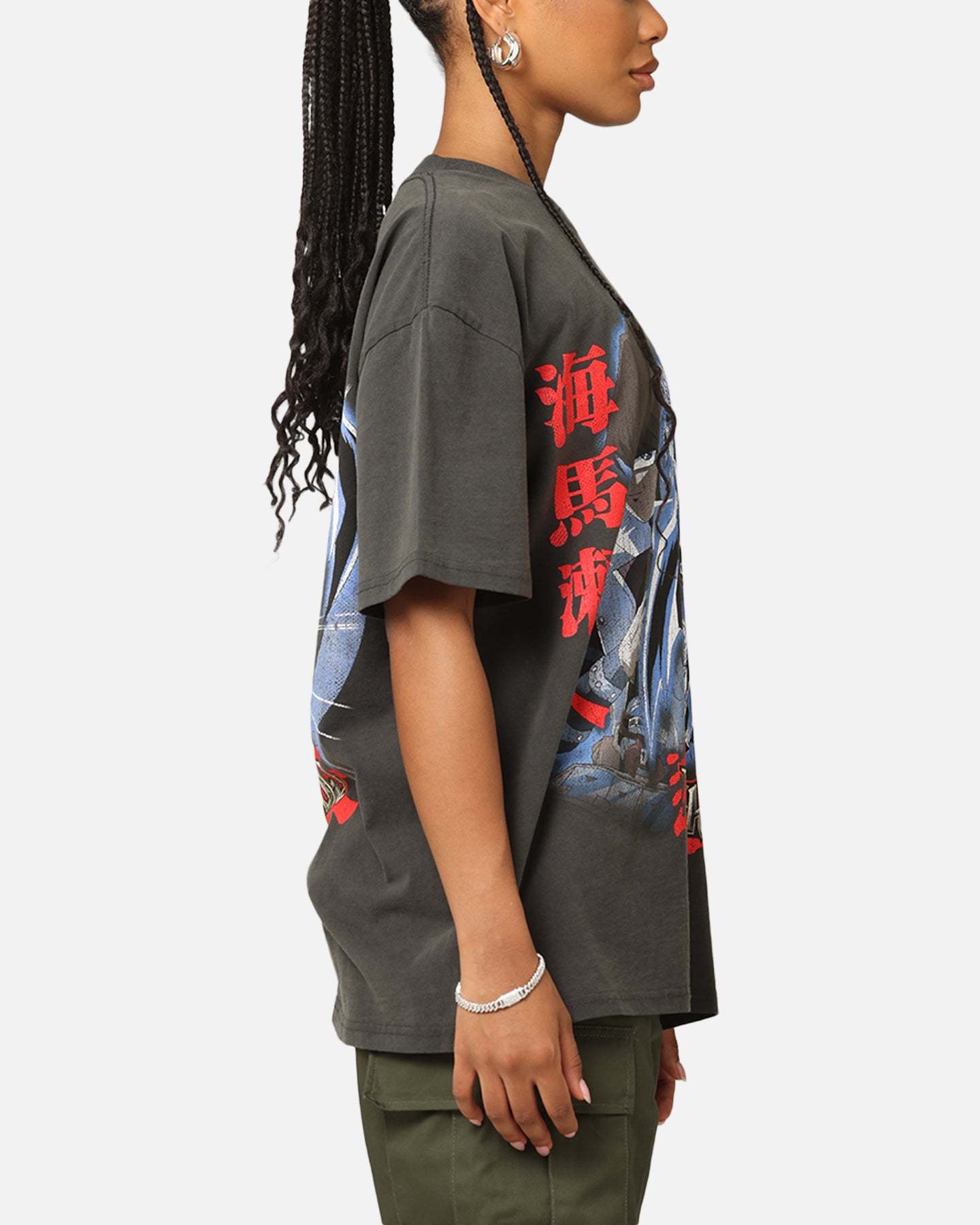 Yu-Gi-Oh! Kaiba Blue Eyes Heavyweight T-Shirt Black Wash