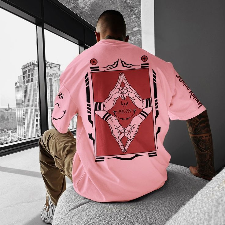 Casual loose popular anime villain printed T-shirt-comicclothing