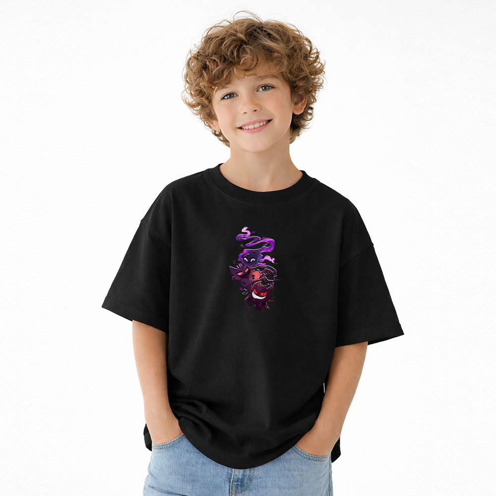 Pokémon Anime Graphic T-Shirt for Kids Cartoon Print Cotton Tee