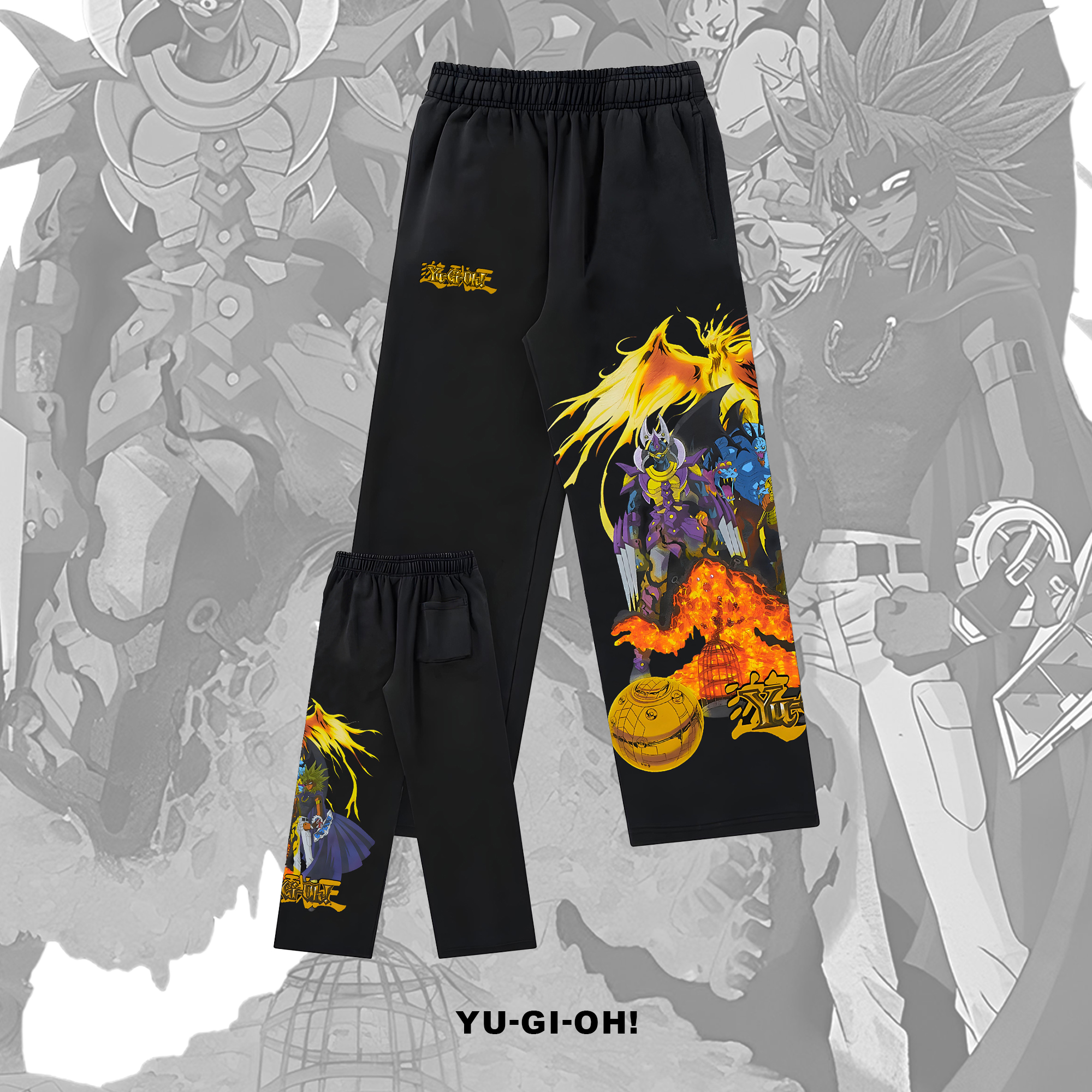 Unisex "Yu-Gi-Oh!" Game Anime Graphic Print Pants