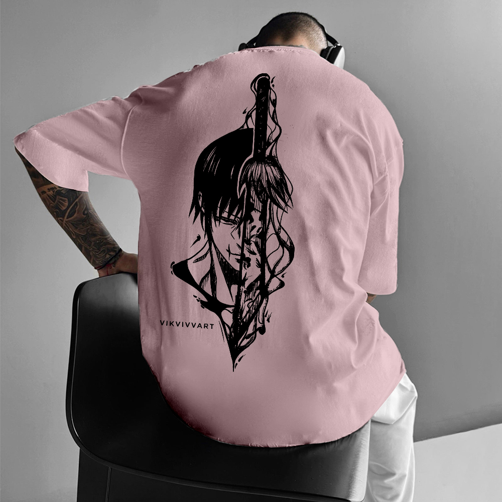 Oversized Mainstream Anime Print Sports Tank Top-comicclothing