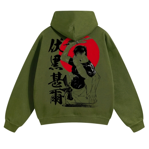 Unisex Casual Anime Print Hoodie