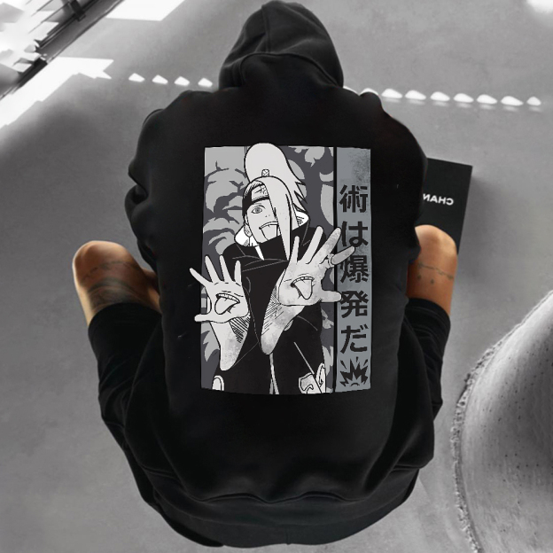Oversized Unisex  Anime “Anime”  Print Hoodie-comicclothing