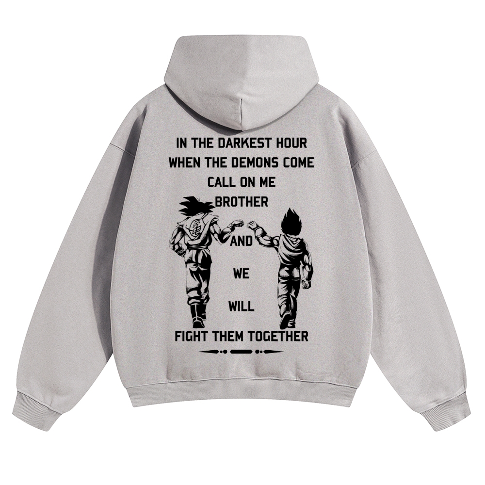 Unisex Anime Graphic Streetwear Vintage Hoodie