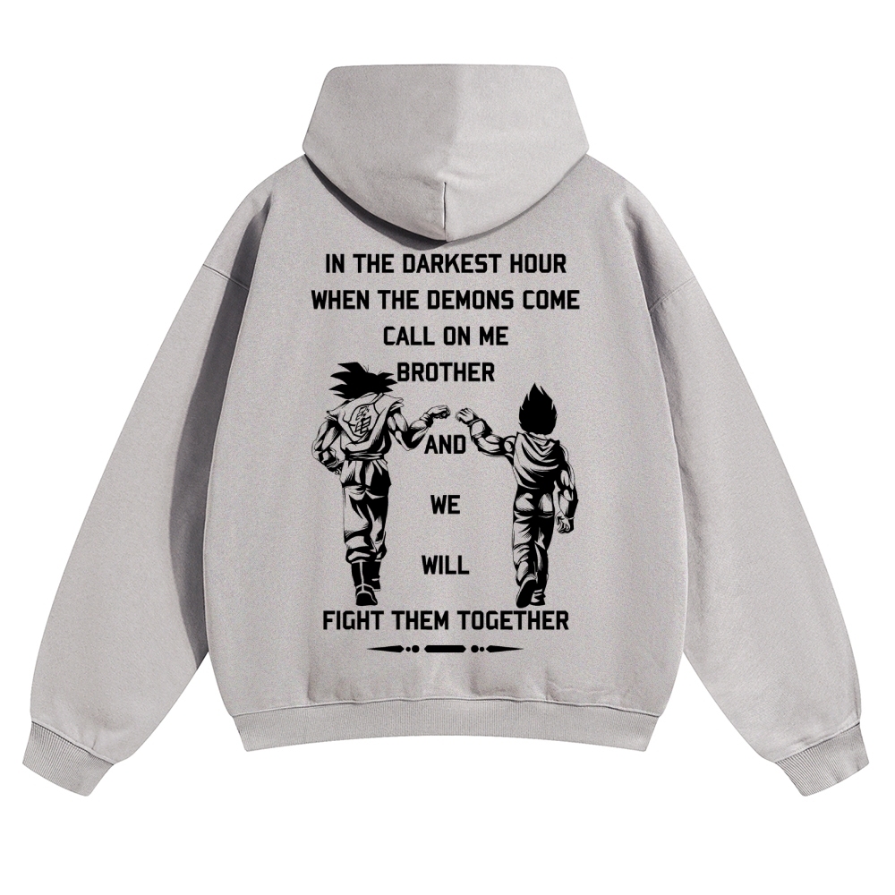 Unisex Anime Graphic Streetwear Vintage Hoodie