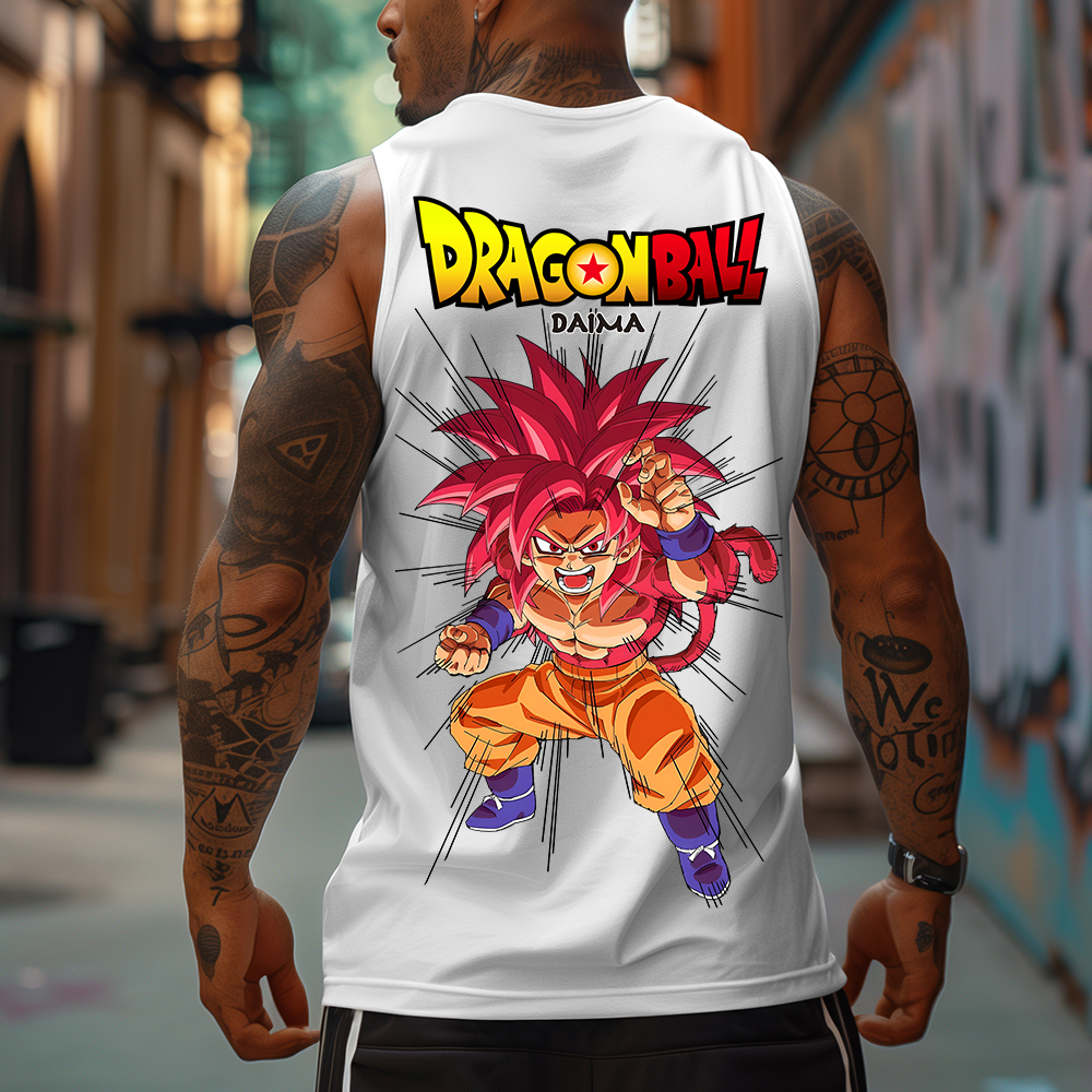 Unisex Anime Graphic Streetwear Vintage Gym Tank Top