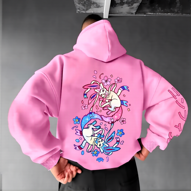 Pokémon Unisex Anime Eevee Hoodie-Anime x kingdom