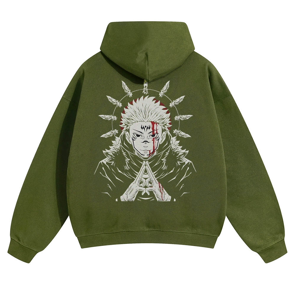 Unisex Casual Anime Print Hoodie