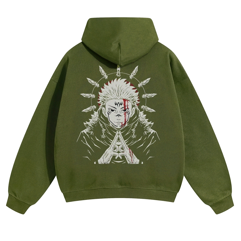 Unisex Casual Anime Print Hoodie