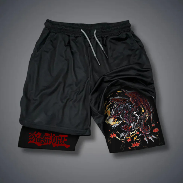 Unisex "Yu-Gi-Oh!" Anime Style Retro Shorts-comicclothing