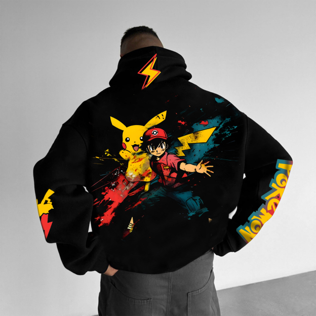 Unisex Anime Graphic Streetwear Vintage Hoodie