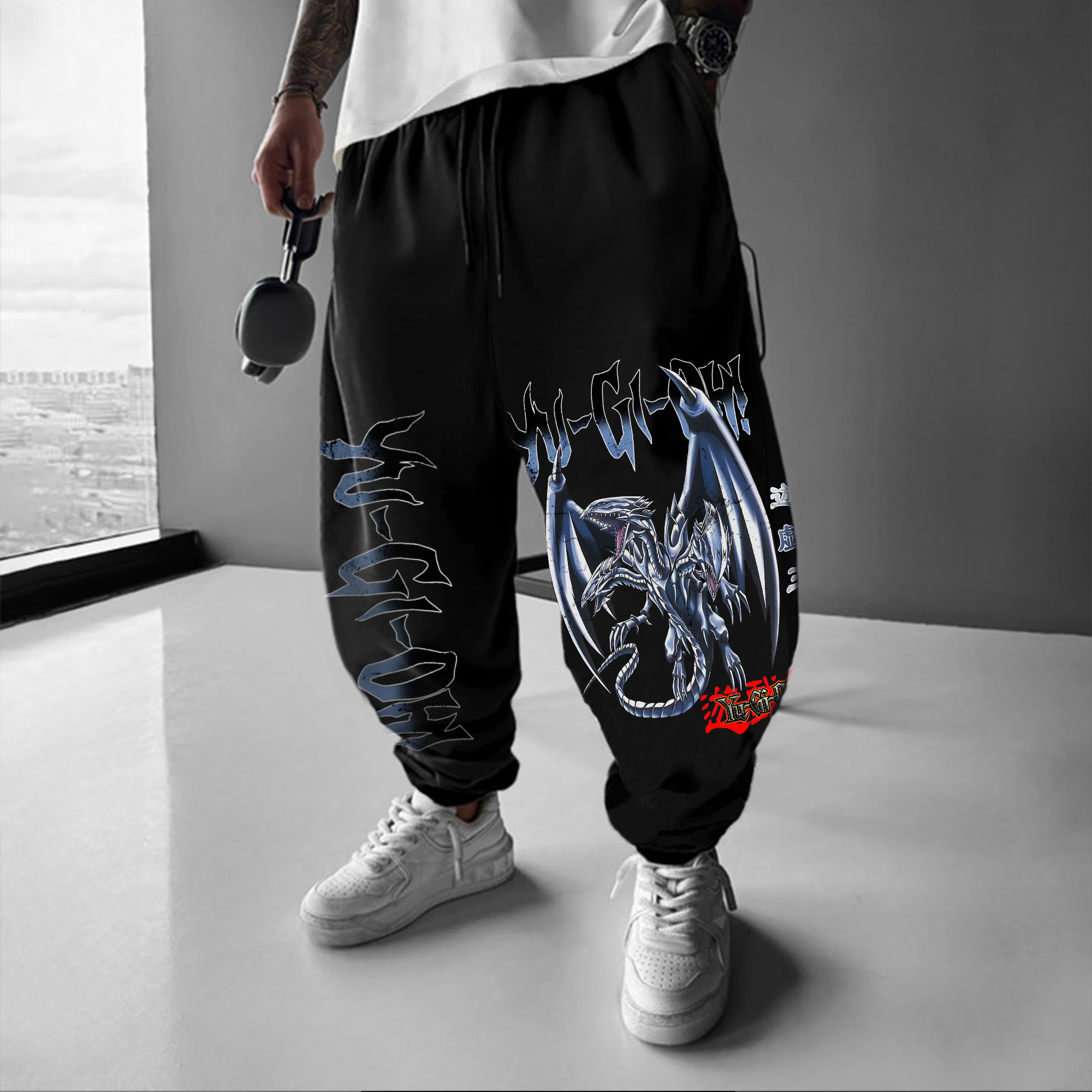 Unisex  “Yu-Gi-Oh！”  Anime Style Retro Pants
