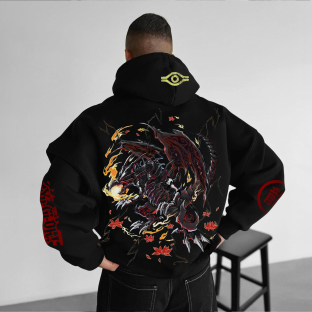 Unisex “Yu-Gi-Oh！” Anime Style Retro Hoodie