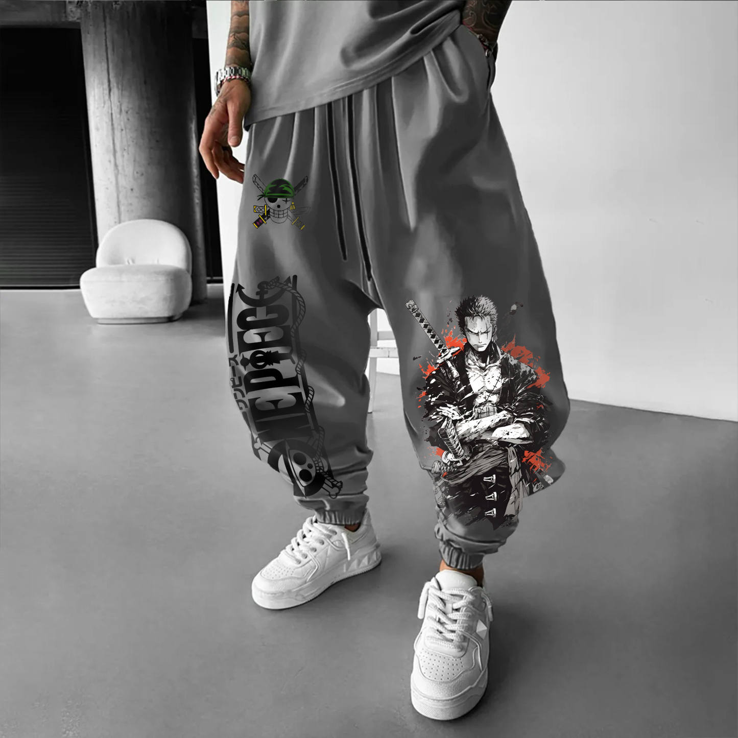 Unisex Anime Printed Pants丨