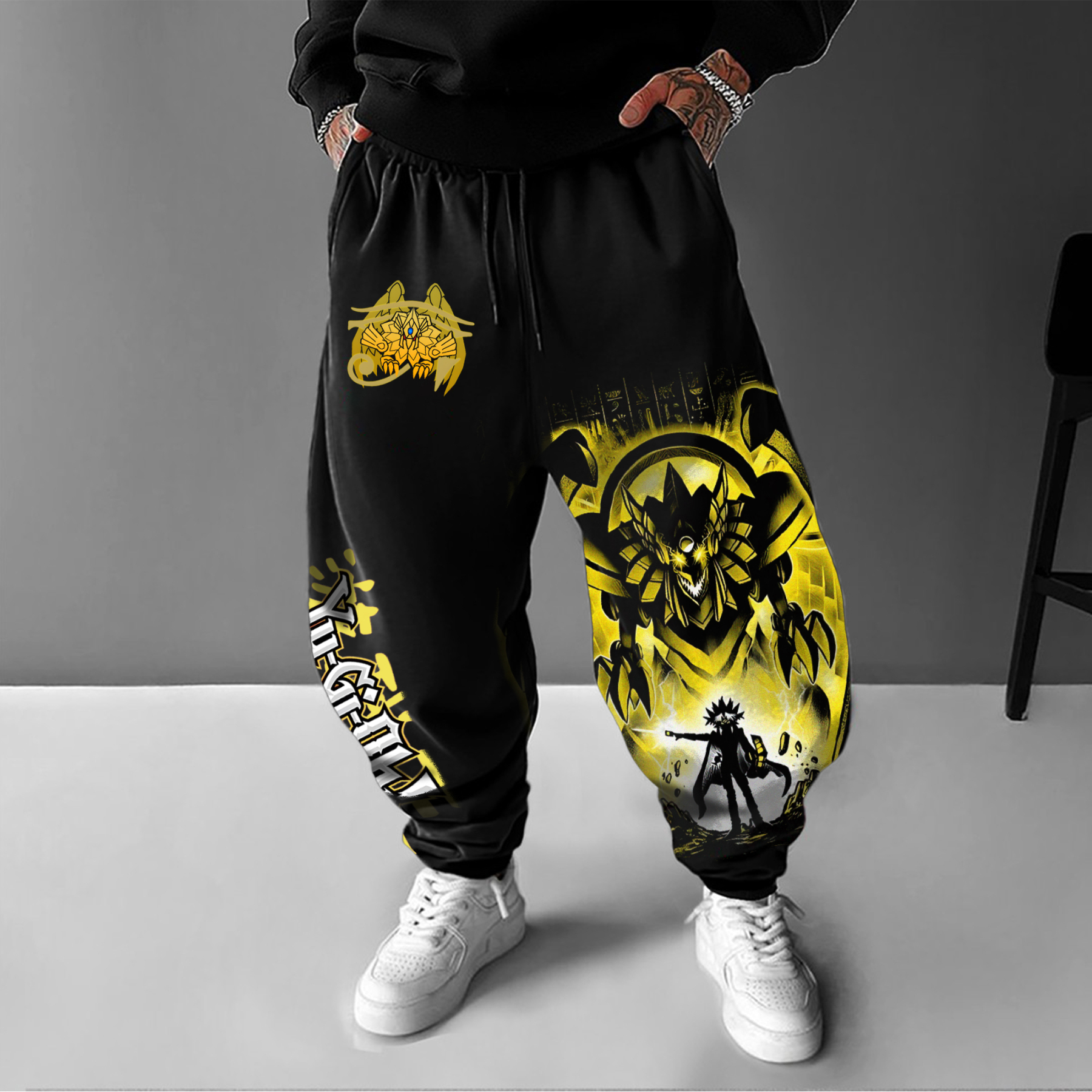 Unisex “Yu-Gi-Oh！” Anime Style Retro Pants