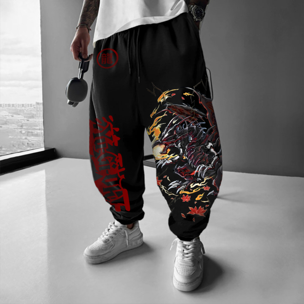 Unisex  “Yu-Gi-Oh！”  Anime Style Retro Pants-comicclothing