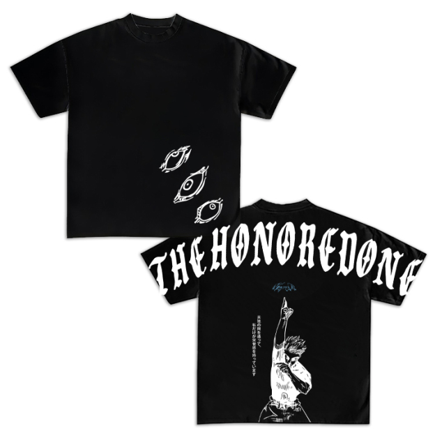 The Honored One Gojo JJK Acid Wash Vintage Style T-shirt, Anime Inspired Tee