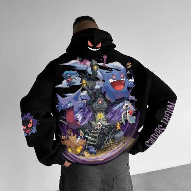 Unisex Anime Graphic Streetwear Vintage Hoodie