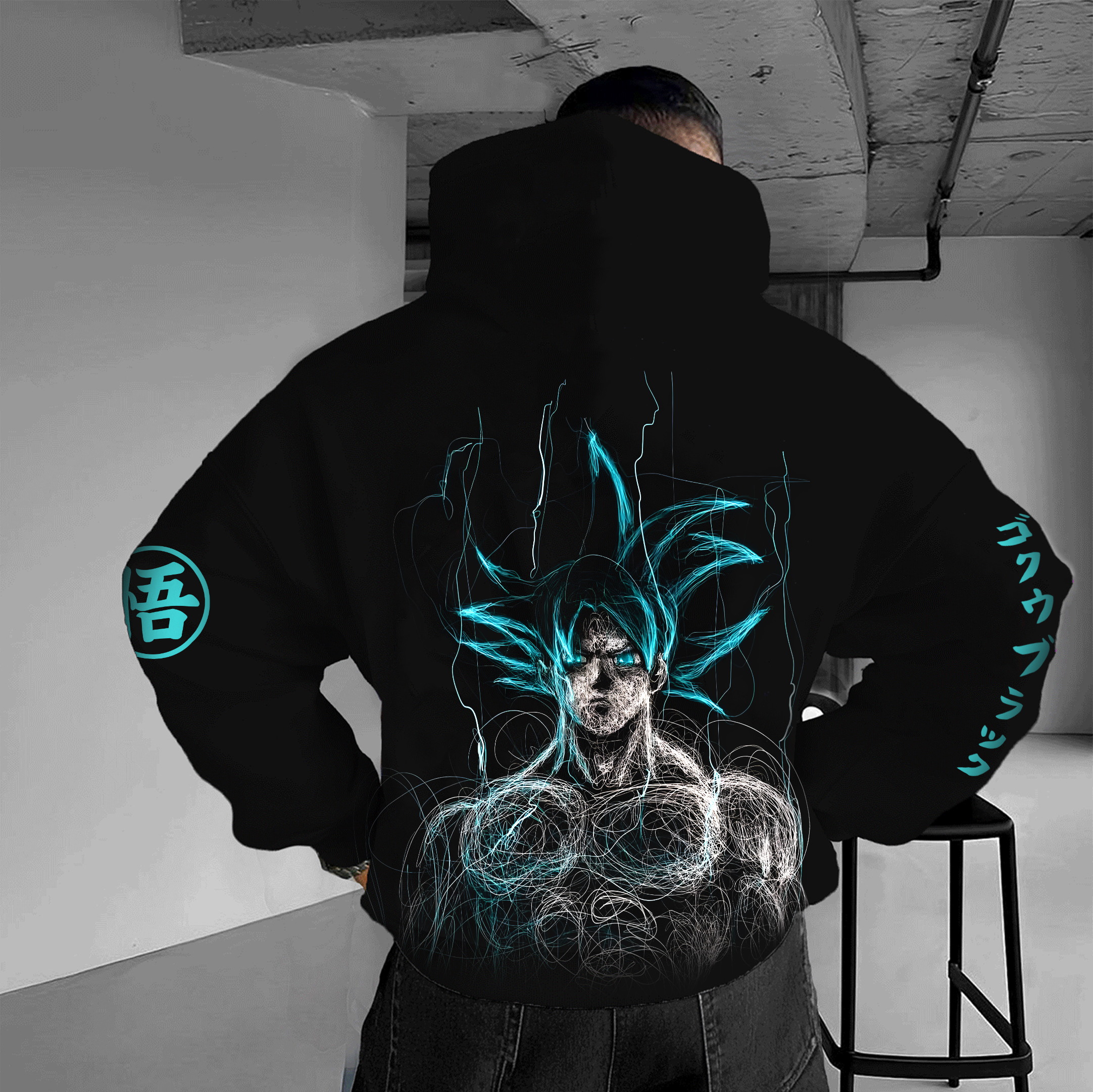 Unisex Anime Graphic Streetwear Vintage Hoodie