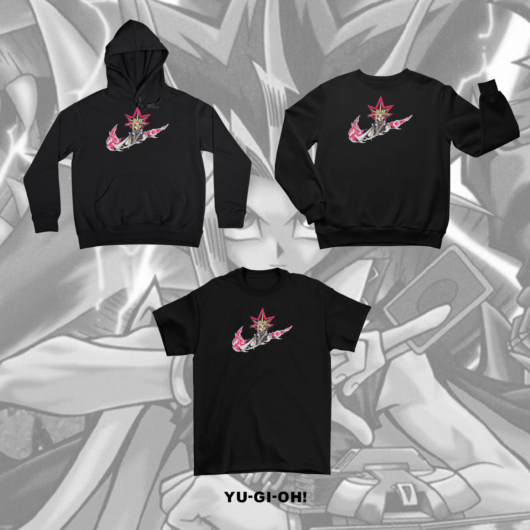 Unisex "Yu-Gi-Oh!" Anime Embroidered Top