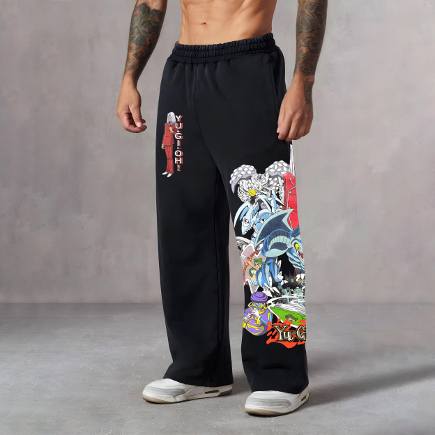 Unisex "Yu-Gi-Oh!" Game Anime Graphic Print Pants
