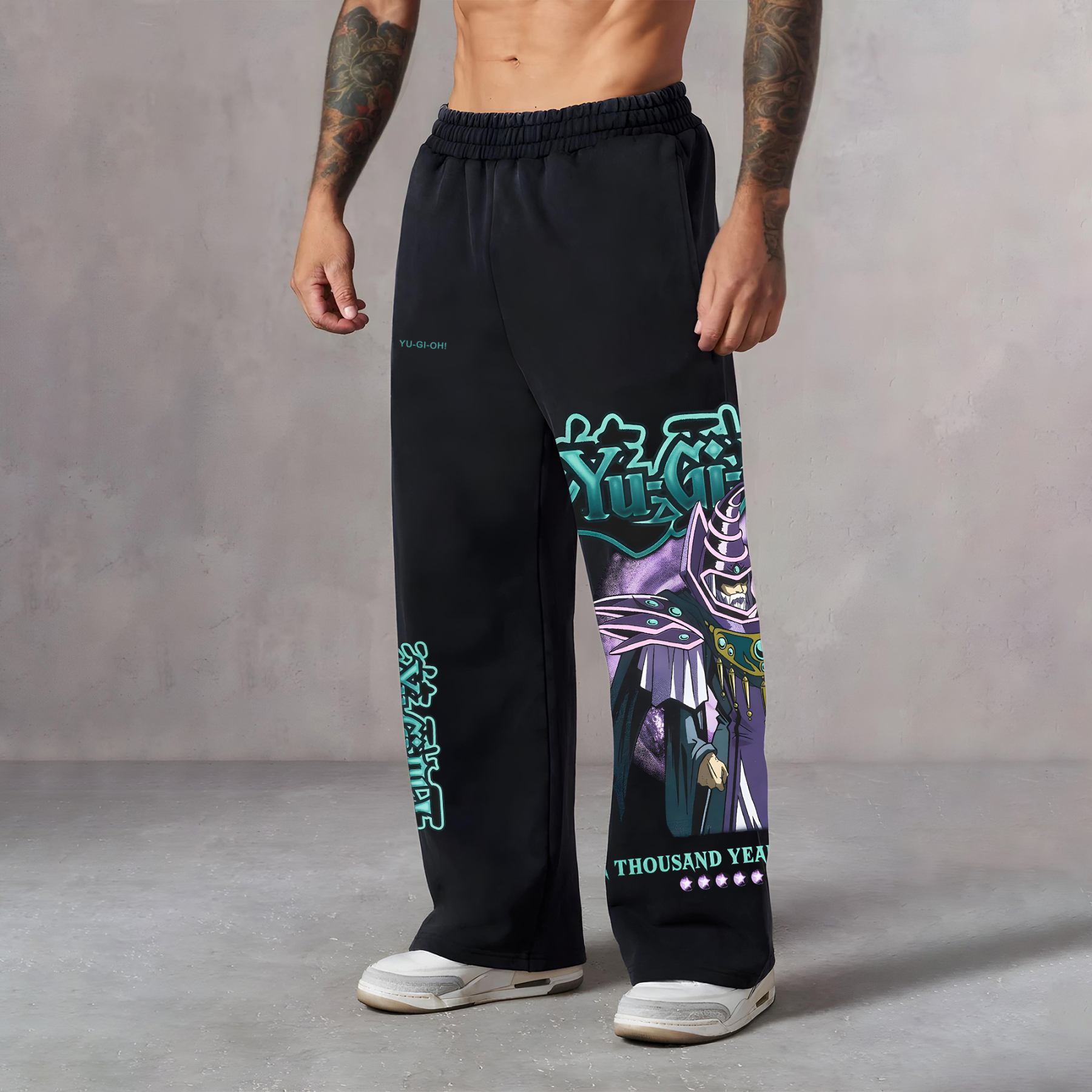 Unisex "Yu-Gi-Oh!" Game Anime Graphic Print Pants