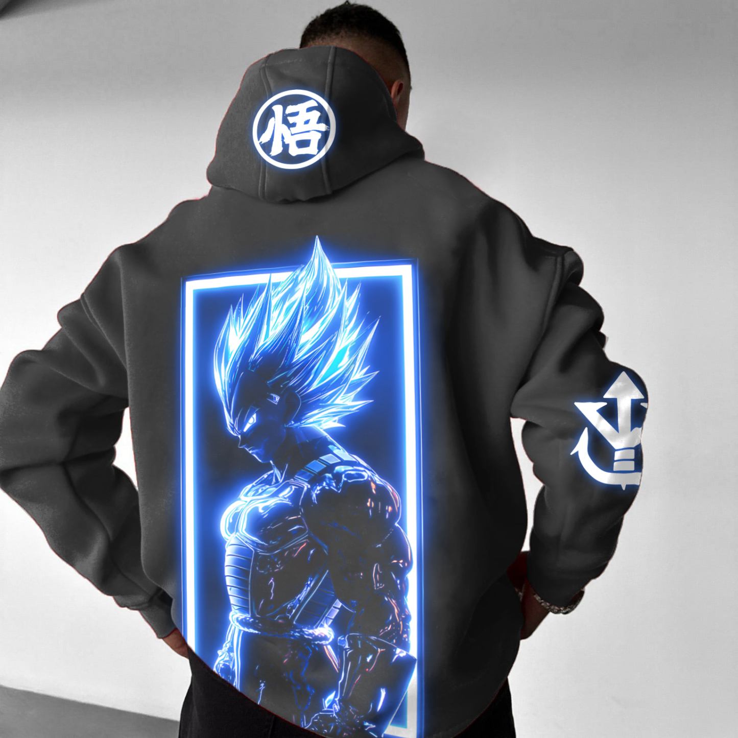 Unisex Anime Print Casual Oversized Hoodie