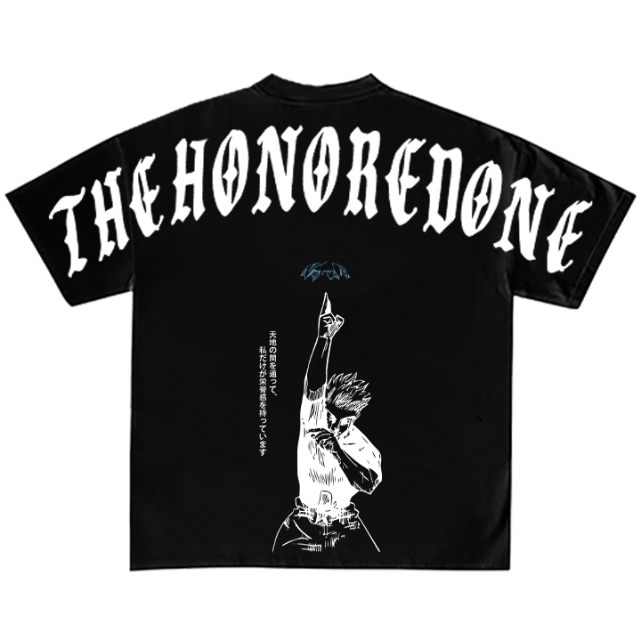 The Honored One Gojo JJK Acid Wash Vintage Style T-shirt, Anime Inspired Tee