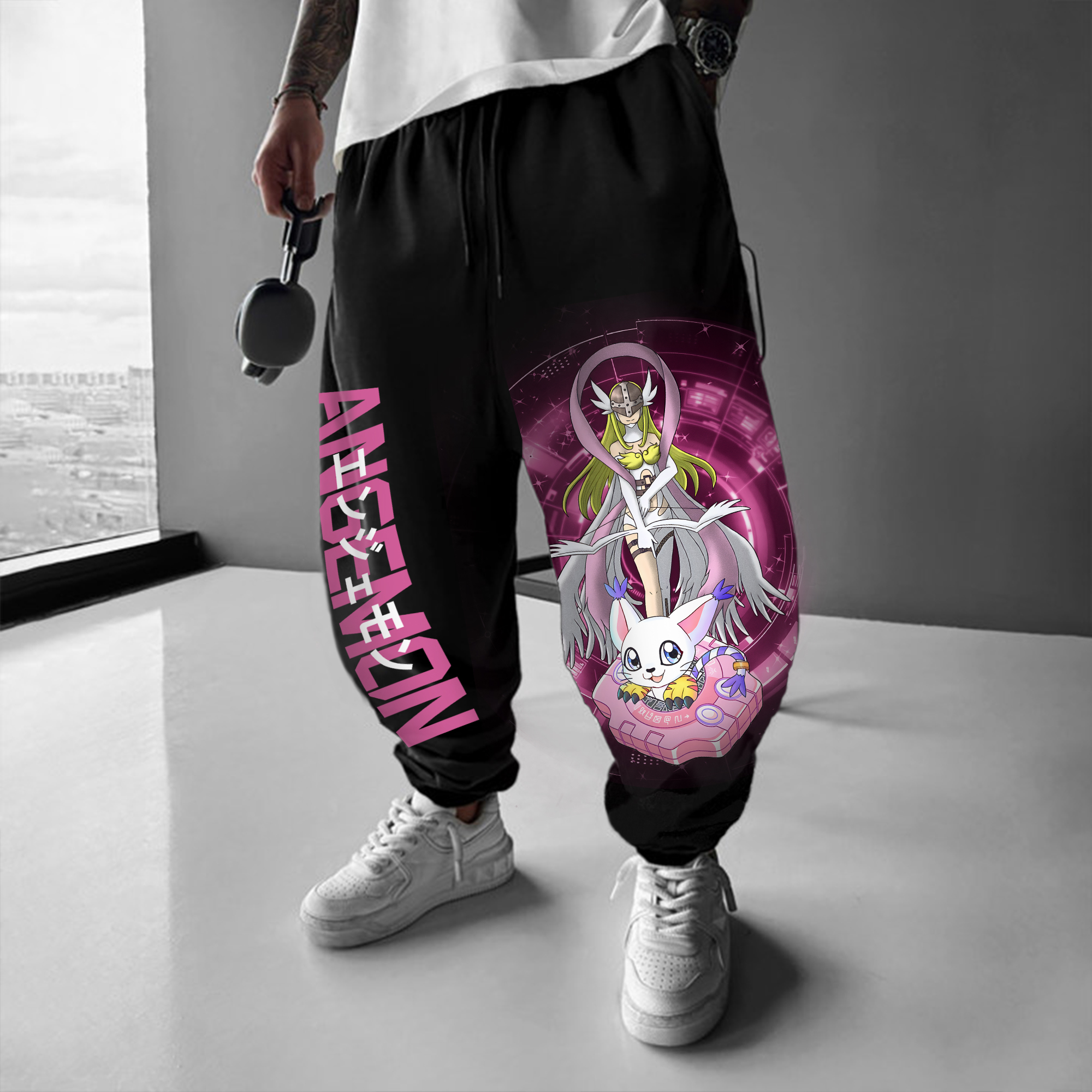 Unisex  “Digimon”  Anime Style Retro Pants