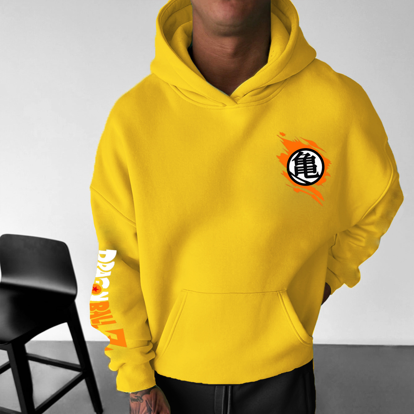 Unisex Anime Print Casual Oversized Hoodie