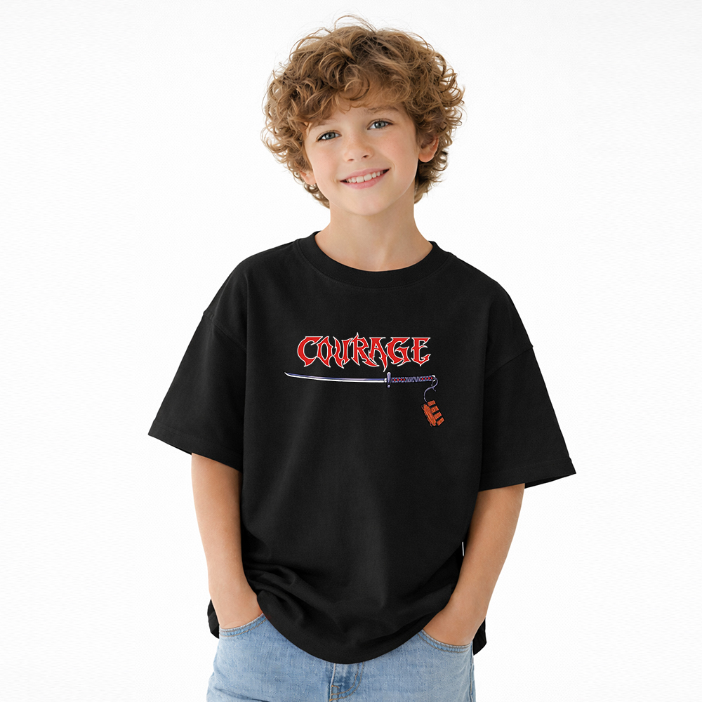 Demon Slayer Anime Graphic T-Shirt for Kids Cartoon Print Cotton Tee