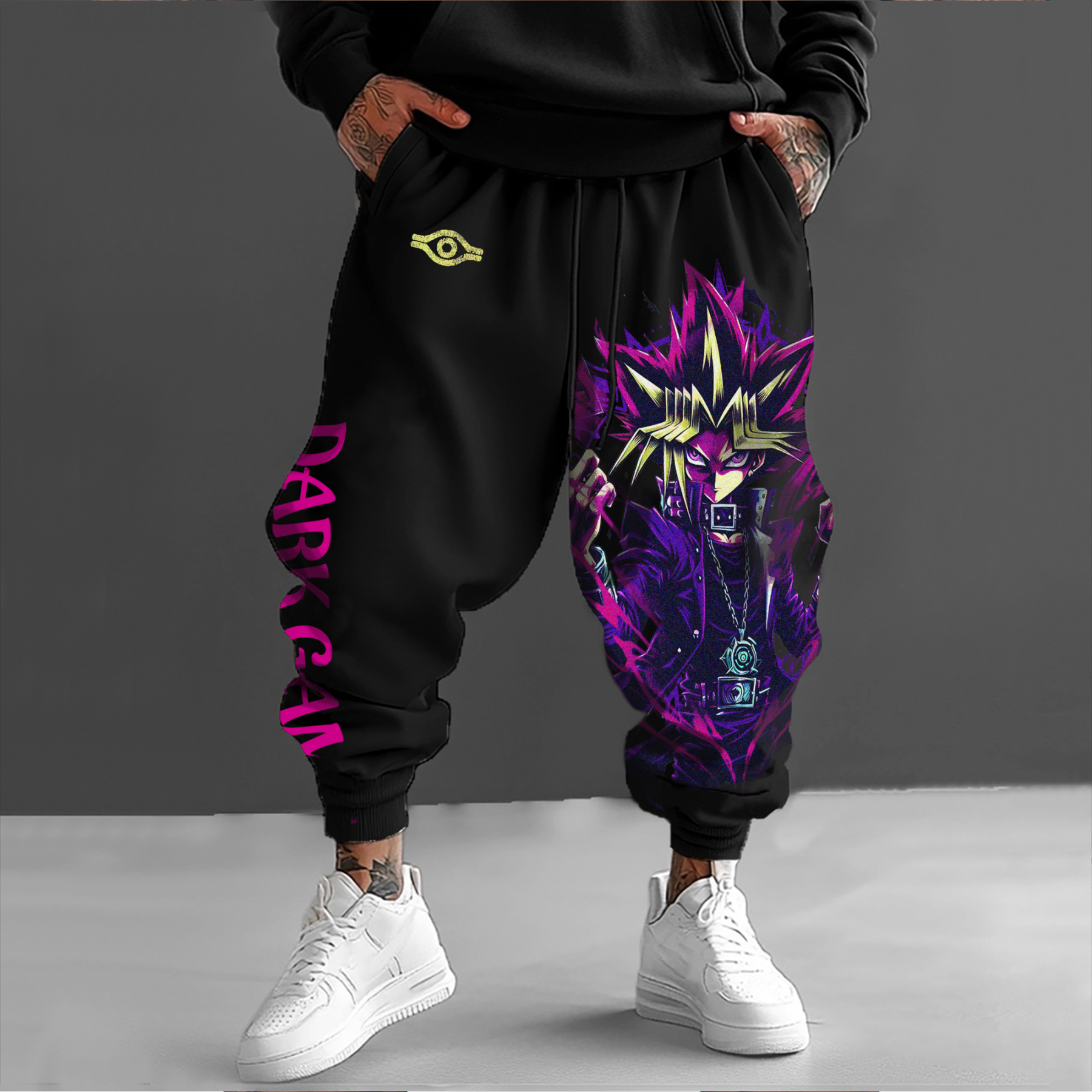 Unisex “Yu-Gi-Oh！” Anime Style Retro Pants