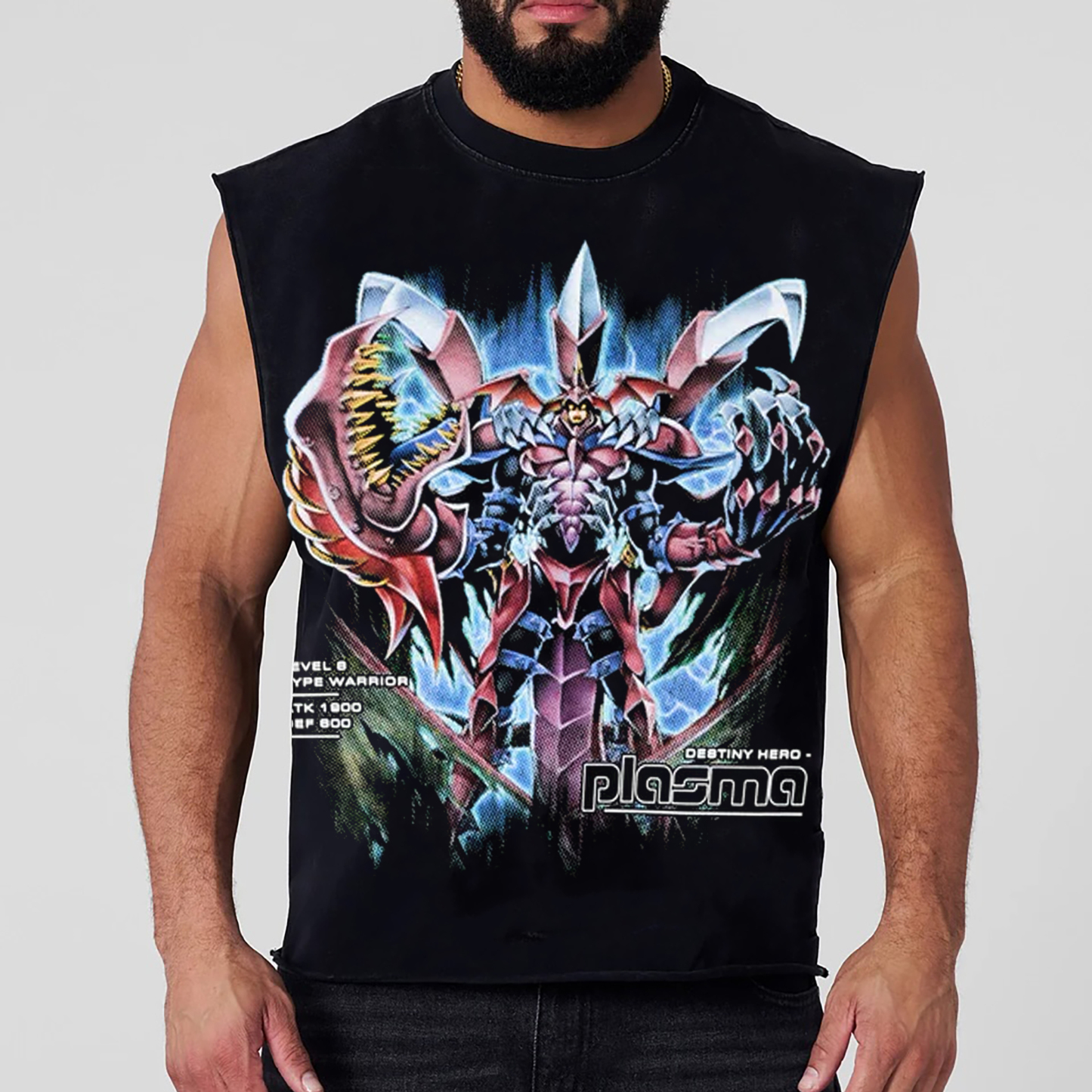 Unisex "Yu-Gi-Oh!" game and anime pattern printed vest