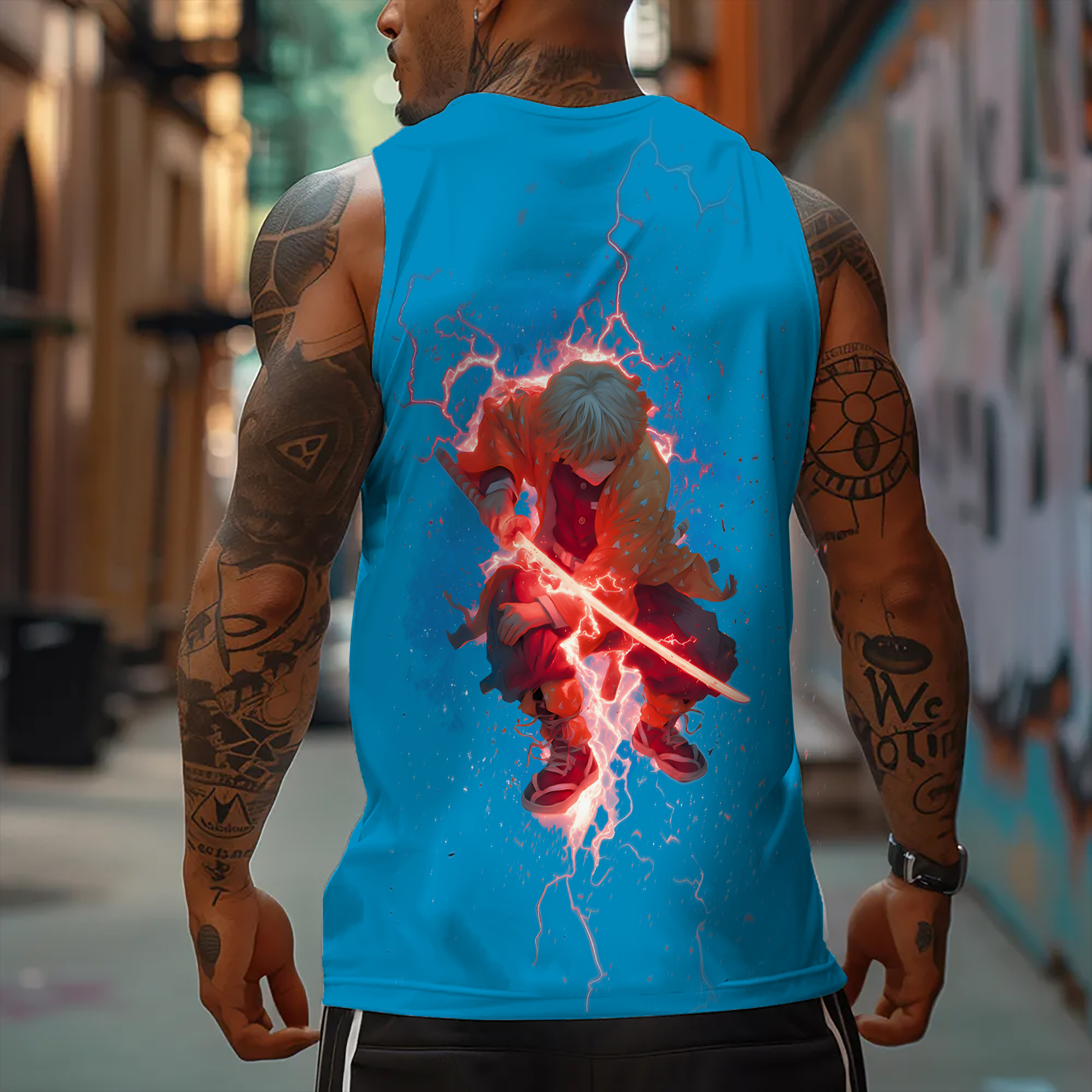 Unisex  “Demon Slayer” Casual Anime  Tank Top-comicclothing