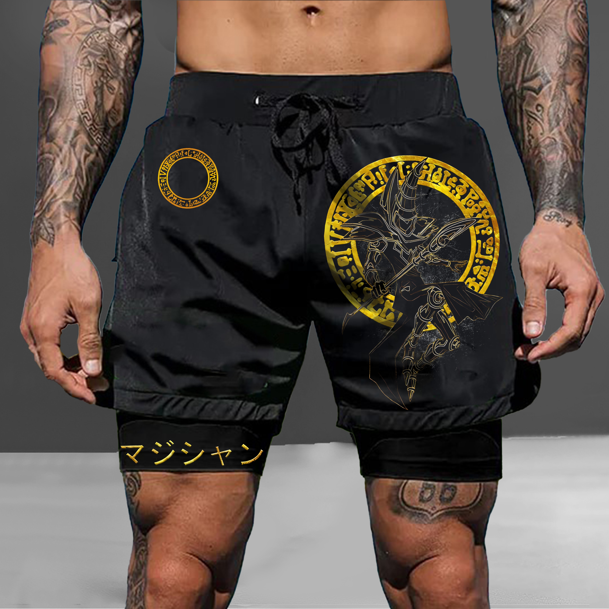 Unisex "Yu-Gi-Oh!"  Anime Style Retro Shorts-comicclothing