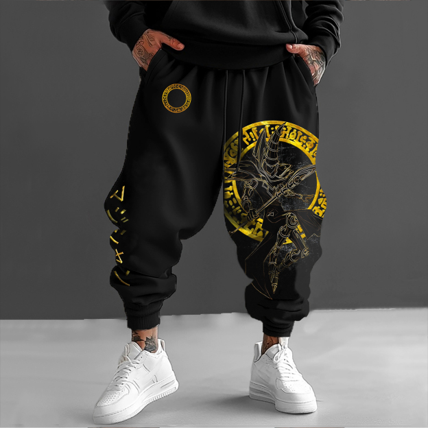Unisex  “Yu-Gi-Oh！”  Anime Style Retro Pants
