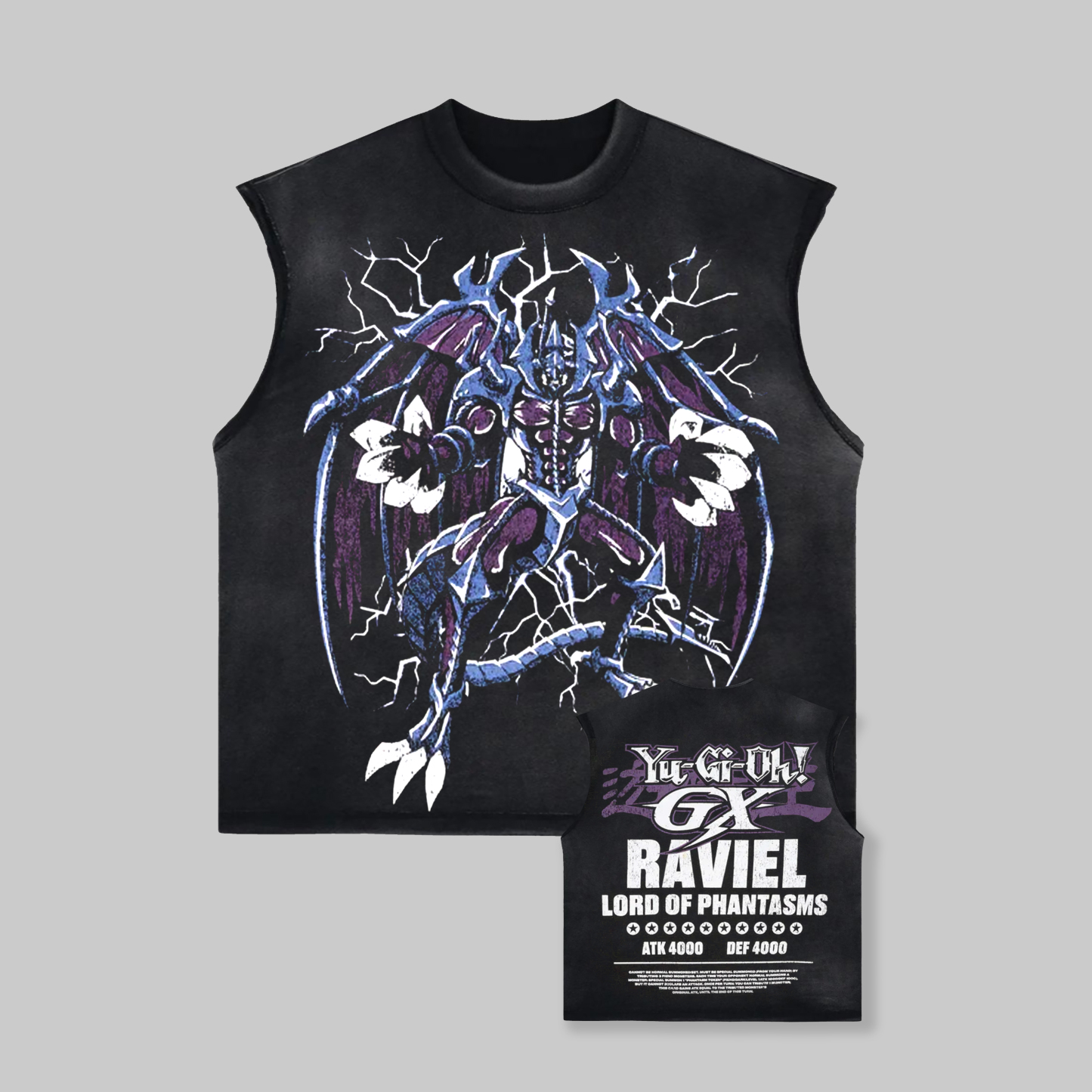 Unisex "Yu-Gi-Oh!" game and anime pattern printed vest