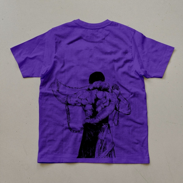 Unisex Oversized Anime Print T-Shirt