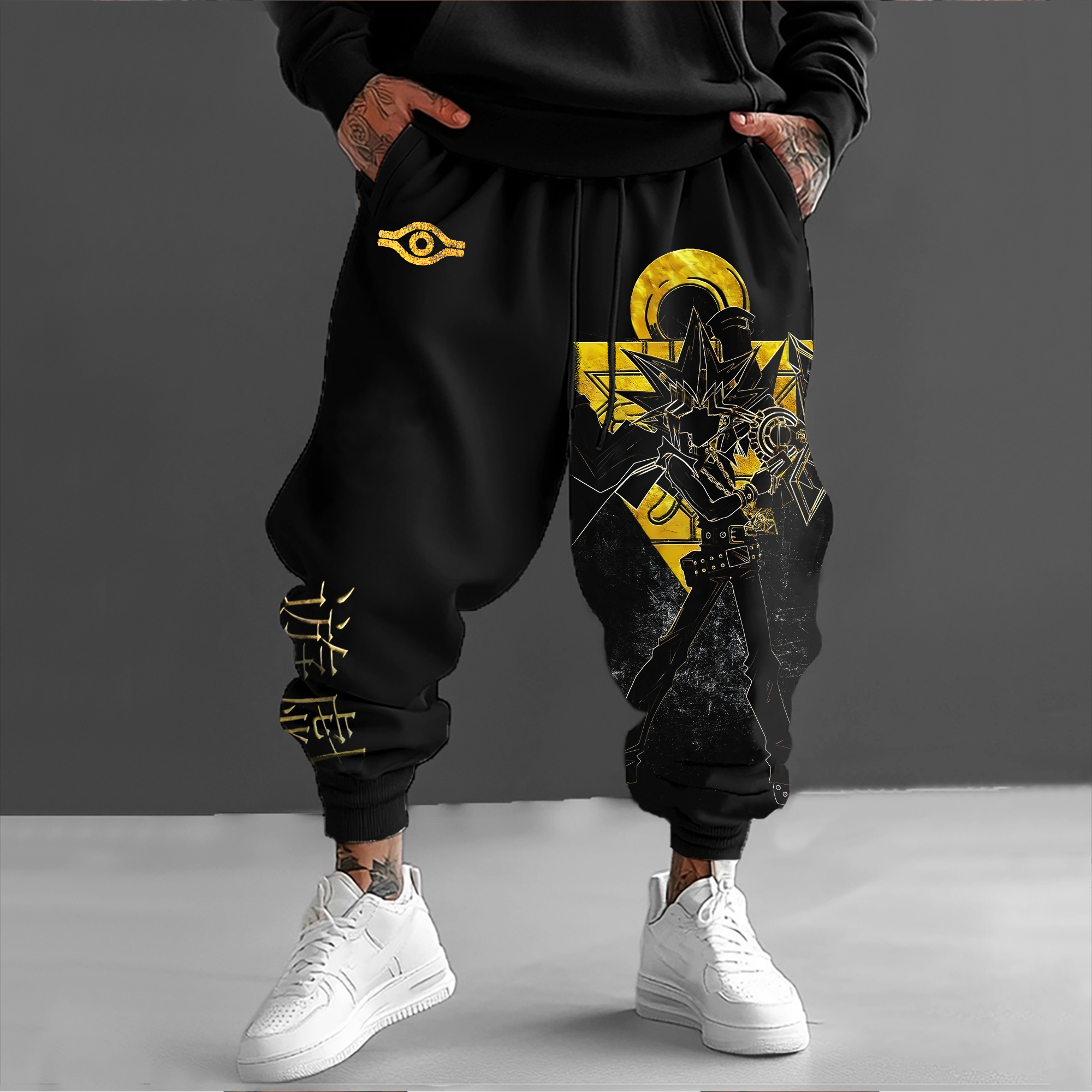 Unisex  “Yu-Gi-Oh！”  Anime Style Retro Pants