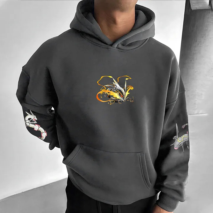 Unisex Anime Graphic Streetwear Vintage Hoodie