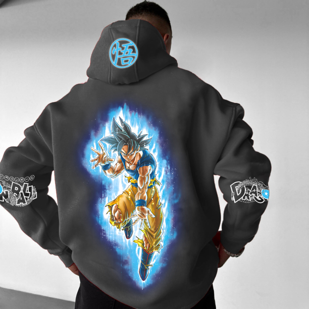 Unisex Anime Print Casual Oversized Hoodie