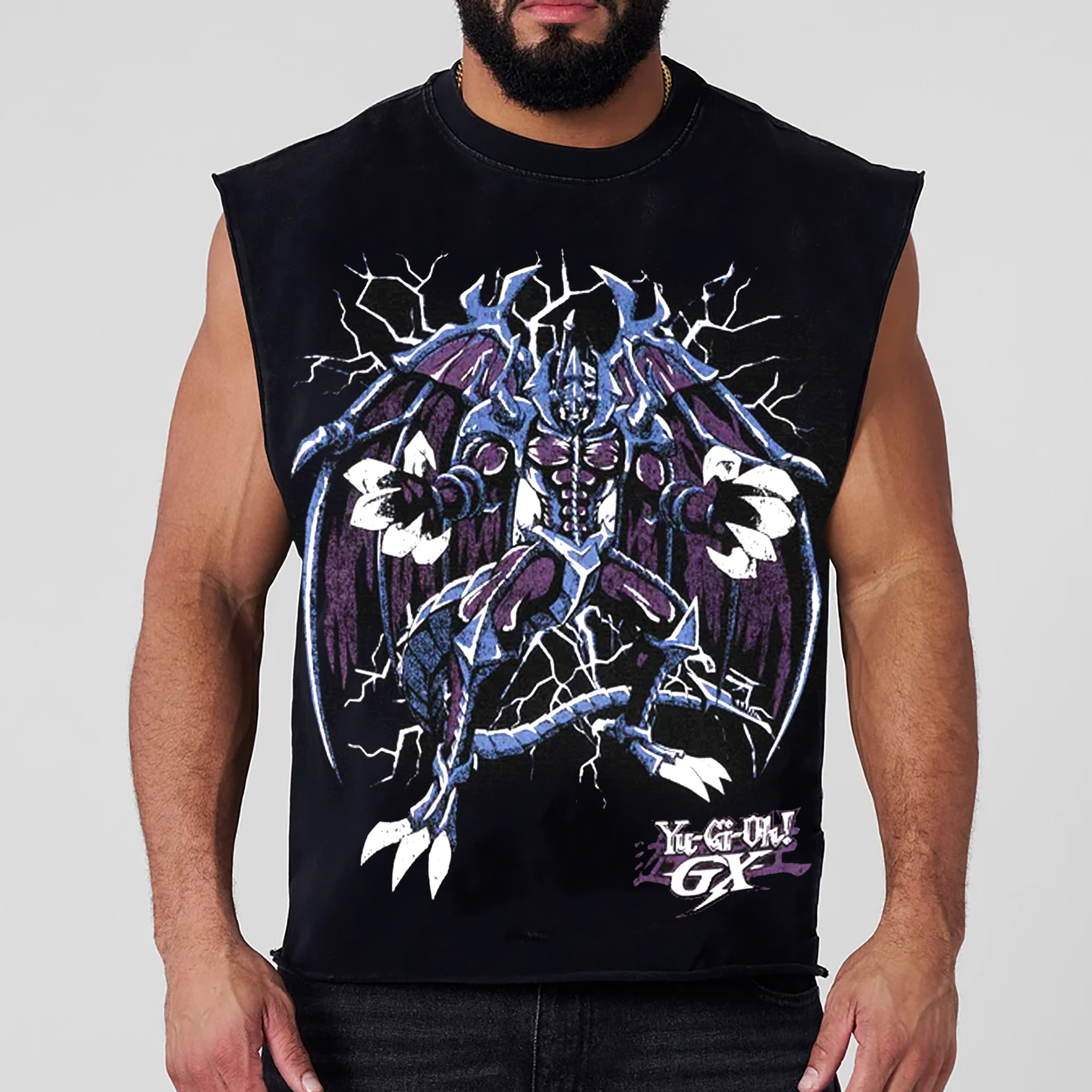 Unisex "Yu-Gi-Oh!" game and anime pattern printed vest