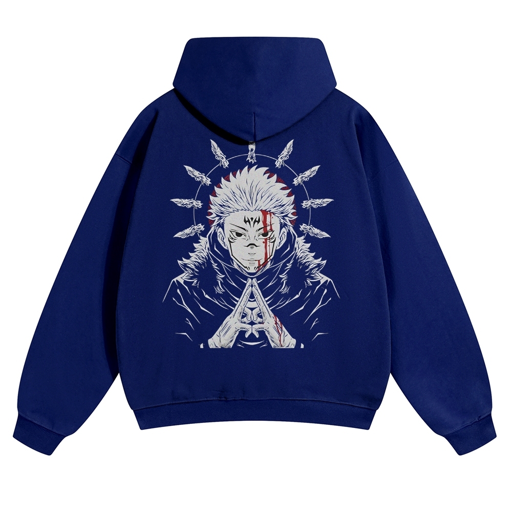 Unisex Casual Anime Print Hoodie